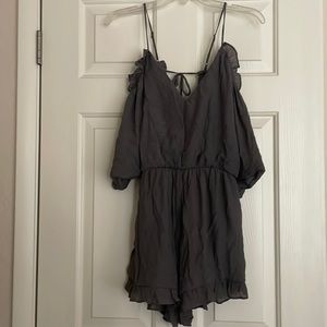 Boho ruffled romper